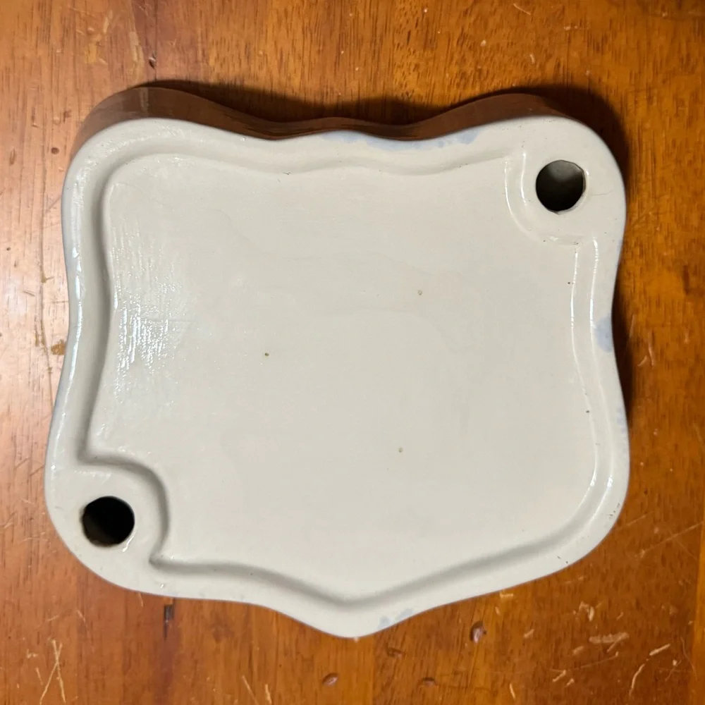 Whimsical Handmade large cat dish, lovingly made and signed by artist.